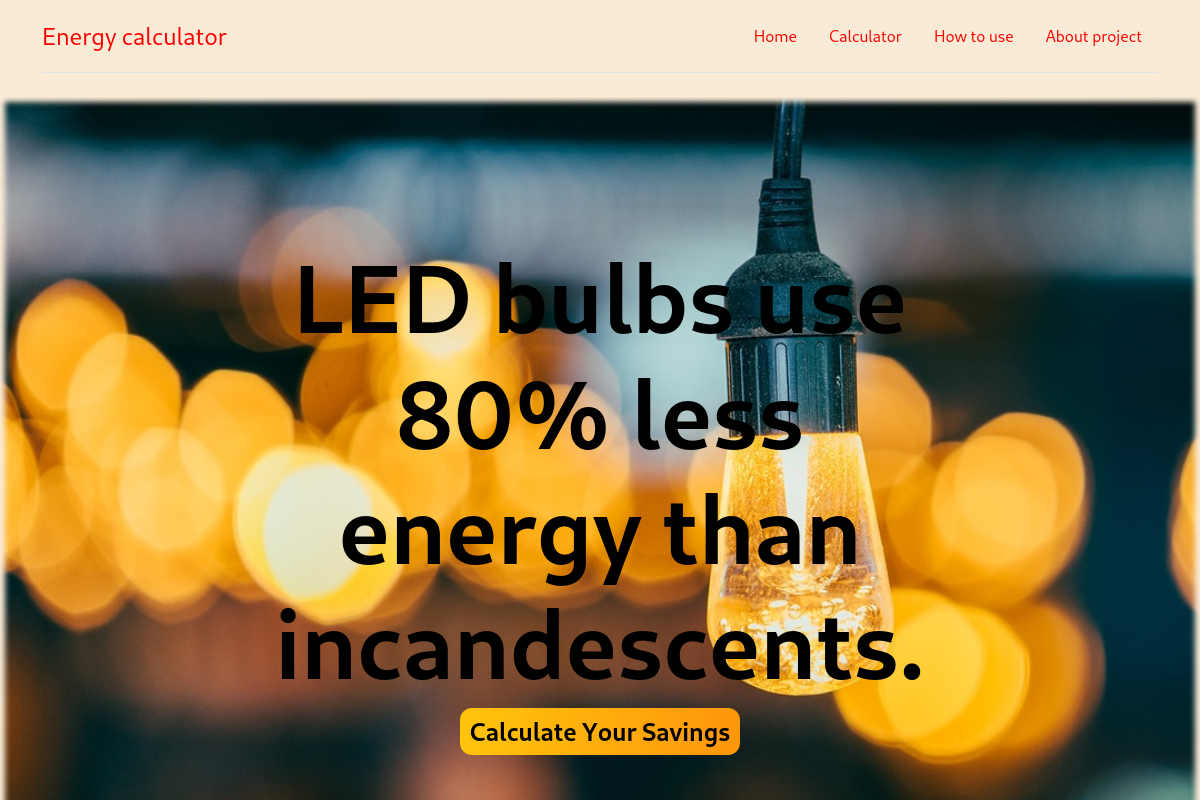 Energy Calculator – výpočet úspory energie